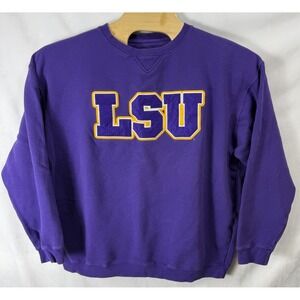 Vintage LSU J America Sportswear Crewneck Sweatshirt 3XL Purple Mens Read